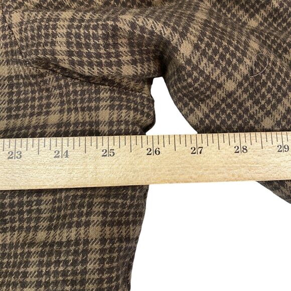 Hawx Work Gear Shacket Mens XL Brown Plaid Sherpa Lined Pockets Snap Button - Picture 8 of 16